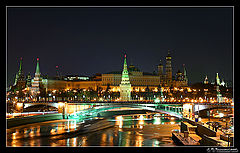 photo "The night Kremlin and ship-phantom:)"