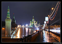 photo "Moscow. Night. Vasilevsky descent."