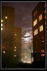 photo "Лунный свет и город"