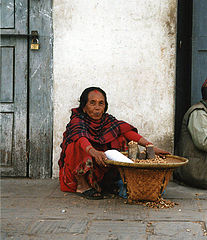photo "Saleswoman of small terrestrial pleasures (peanut)"