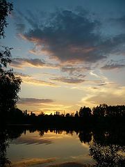 photo "Golden sunset over Volga"
