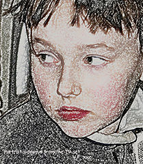 photo "Portrait sideways from the TV-set"