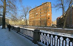 photo "Walk along the channel in the end of winter"