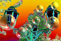 photo "Bubbles over the lamps"