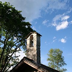 photo "The Bell-Tower of a Romanic Church"