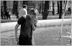 фото "Место для курения...    или герой фонтана"