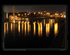 фото "waterfall and night lights"
