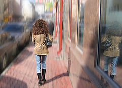 photo "Me and my companions - Shadow & Reflection. Versio"