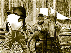 фото "Old soldier, boy and daguerreotyper"