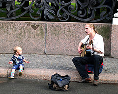 photo "A kid and a singer"