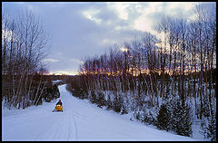 photo "Winter Trail Sunset"