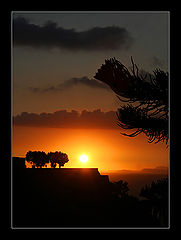 photo "Sunset in orange tones"