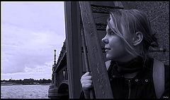 photo "portrait of the girl on the bridge"