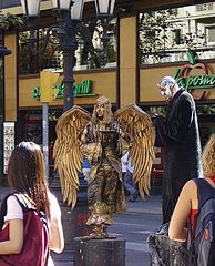 photo "Barcelona IV - Human statues on the "Ramblas""