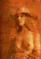 photo "Portrait - nude in red"