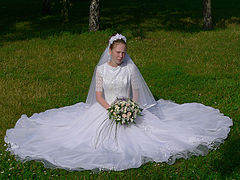 photo "The bride on a lawn"