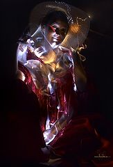 photo "Faces of soul...  mask...  ("The schedule of light ")"