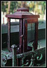 фото "old [rusty] latern on the graveyard"