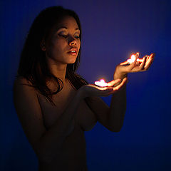 photo "Blue candle"