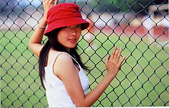 photo "beautiful girl with red hat"