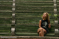 photo "Milana on a verandah in a garden. CR №02-18"