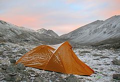 photo "snow on tent"
