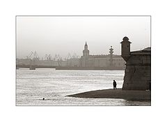 photo "The swimmer and passing by ..."