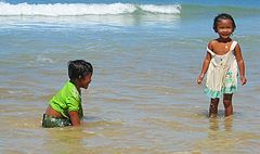 фото "childrens in bangtao beach, Phuket"