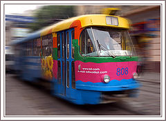 фото "A SPEEDING TRAM IN LVOV"