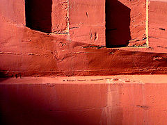 photo "Shadows on red planking"