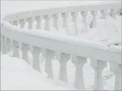 photo "Balustrade and snow"