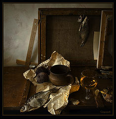 photo "Beer, fish, boiled beet"