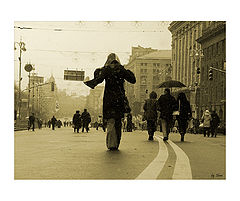 photo "Walking through snow"