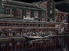photo "The gondola in relief..."