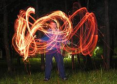 photo "A man with a fire"