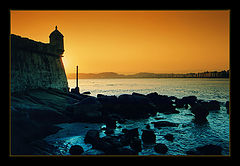 фото "Sunset in yellow and blue"
