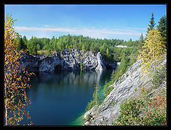 photo "Karelia. Ruskeala's marble opened mine #3"