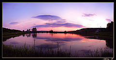фото "Панорама " Рассвет на озере ""