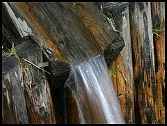 фото "Water in the wood-pipe"