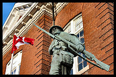 photo "war memorial, small town, Ontario, Canada"