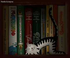 photo "cat's books"