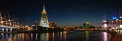photo "Moscow-river and hotel " Ukraine ""