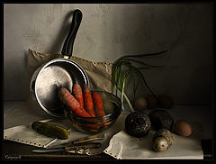 photo "Cooked vegetable. Russian Salad"