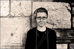 photo "Mojca  - in front of the wall"