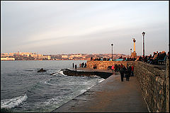 photo "The first January evening on sea-front"