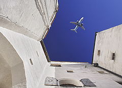 photo "Flight above white city"
