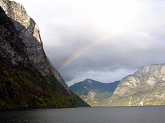 photo "Rainbow over fjord"