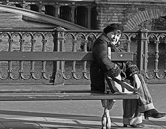 photo "People in Paris: tired?"