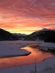 photo "Sunset over the Bridge River"