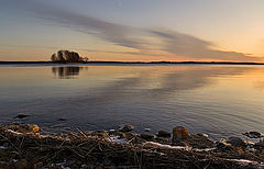 фото "про безмятежный вечер на берегу озера в Финляндии"